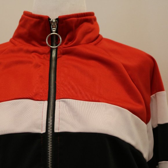 Cropped Colour Block Jacket - Picture 3 of 15